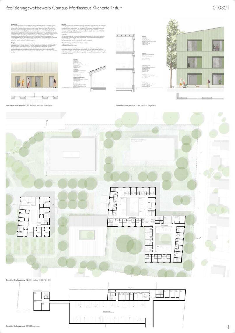 Welsch und Egger Landschaftsarchitekten Bayr Glatt Guimaraes Architekten Wettbewerb Campus Martinshaus – Kirchentellinsfurt Auslober: Kreisbaugesellschaft Tübingen mbH