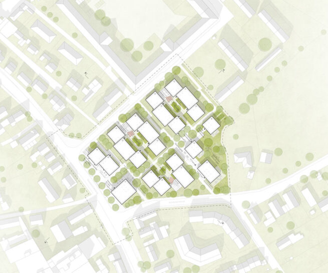 Welsch und Egger Landschaftsarchitekten Wettbewerb Stadt Dillingen Umgestaltung des ehemaligen GDV-Areals in Dillingen Architekt BAYR GLATT GUIMARAES ARCHITEKTEN